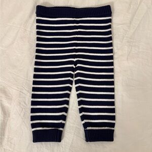 *NEW WITH TAG* Janie and Jack Navy and White Striped Knit Pants